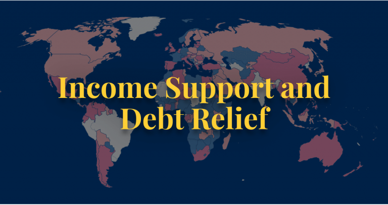 COVID-19 policy income support and debt relief