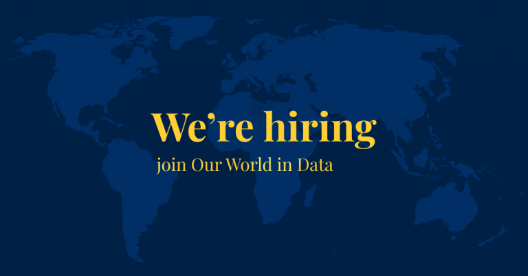 Join the Our World in Data team - we're hiring